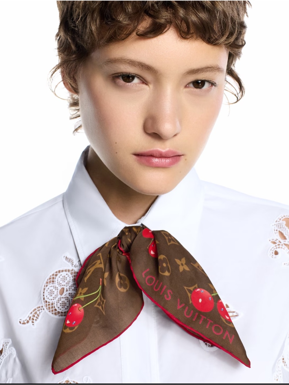LV × TM Monogram Cerise Square 55 - Picture 9 of 9